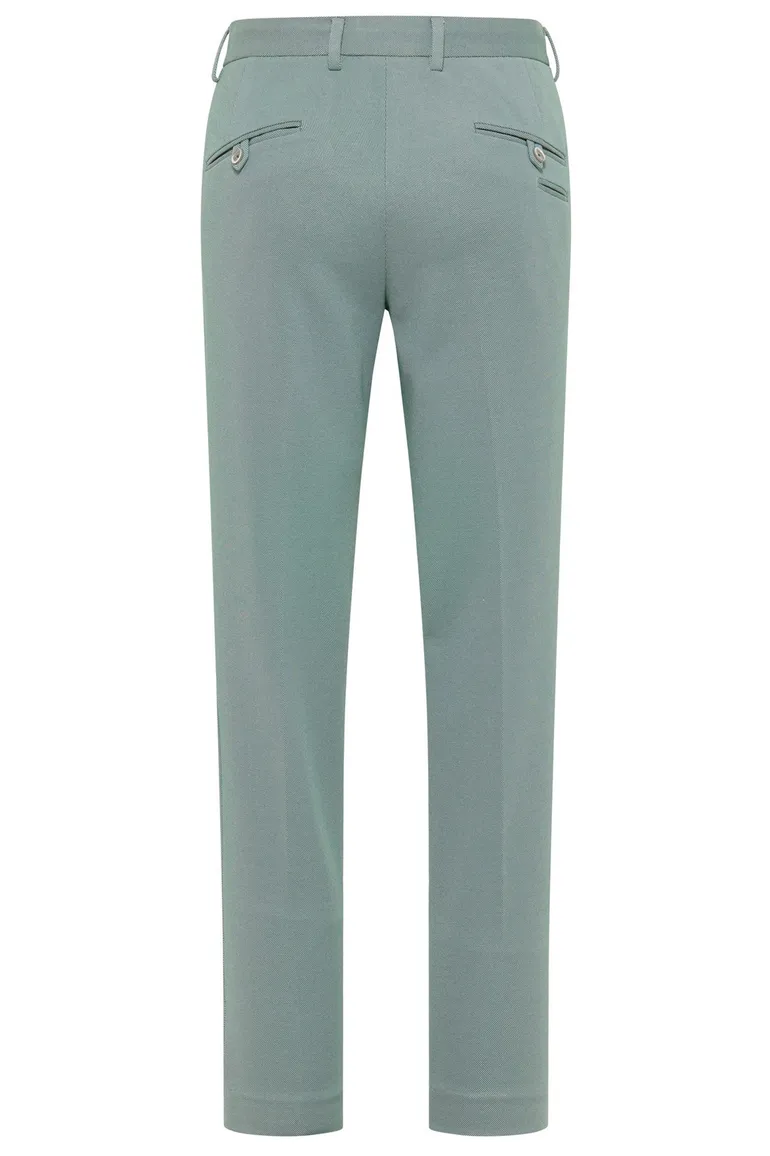 pantalon mix en match Blue Industry slim fit groen effen