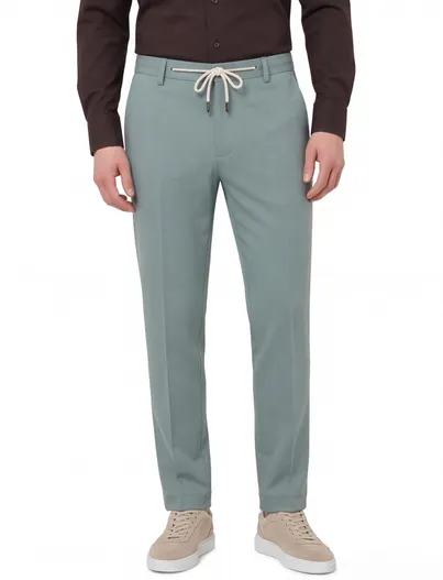 Blue Industry Blue Industry chino blauw effen slim fit mix en match