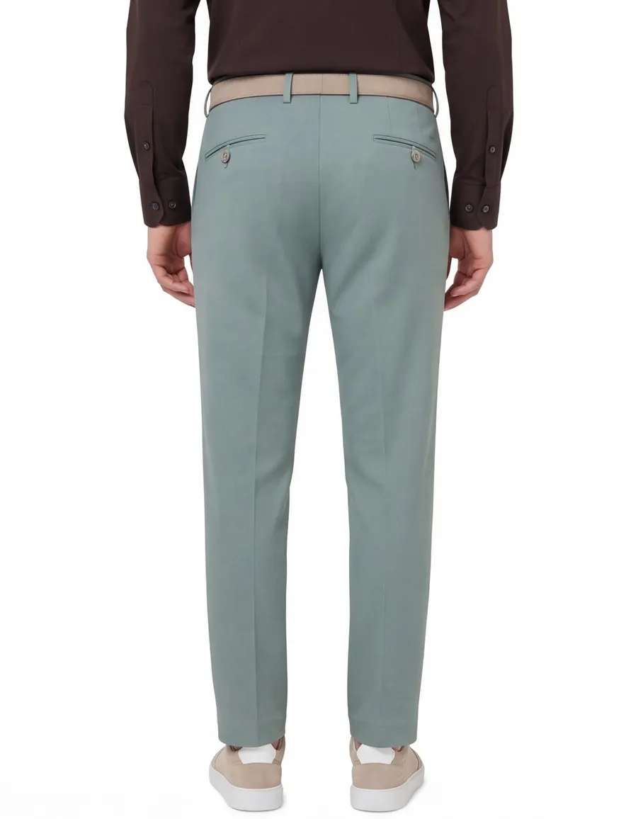 Blue Industry chino blauw effen slim fit mix en match