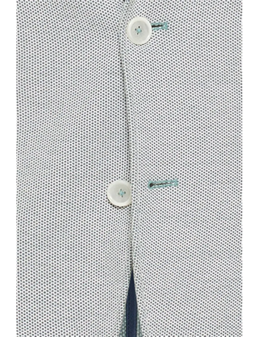 colbert Blue Industry slim fit groen effen