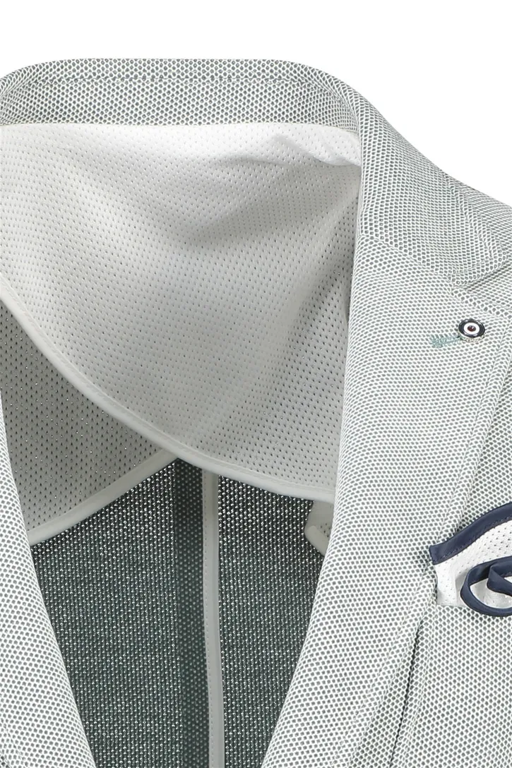 Blue Industry colbert zakken slim fit lichtgroen effen