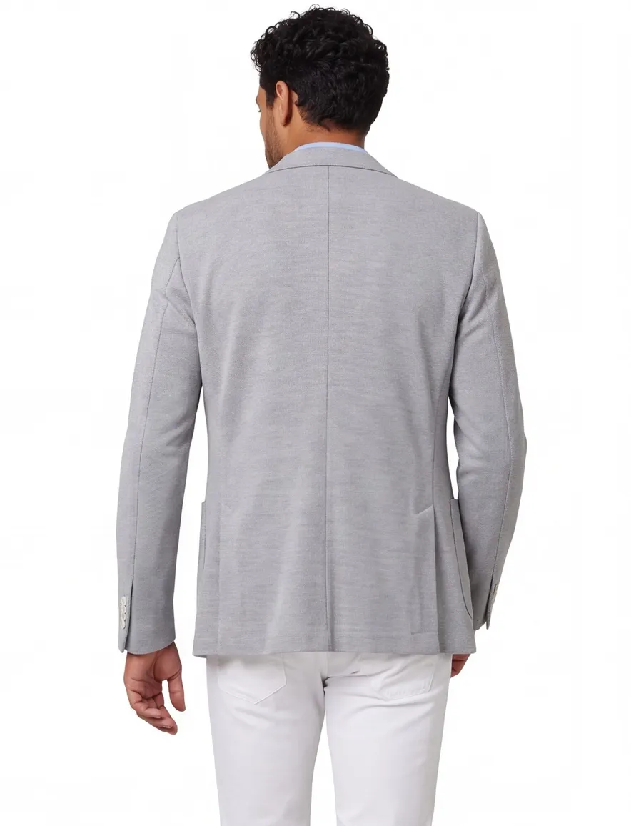 Blue Industry colbert lichtgroen effen slim fit zakken