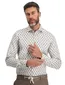 casual overhemd Blue Industry bruin geprint katoen slim fit