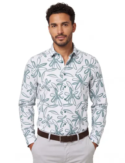 Blue Industry Blue Industry casual overhemd slim fit