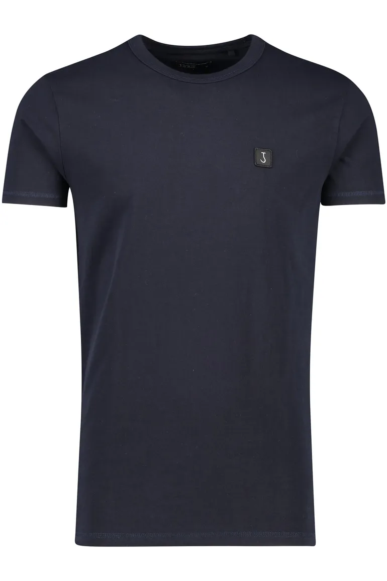 Butcher of Blue t-shirt donkerblauw effen 100% katoen