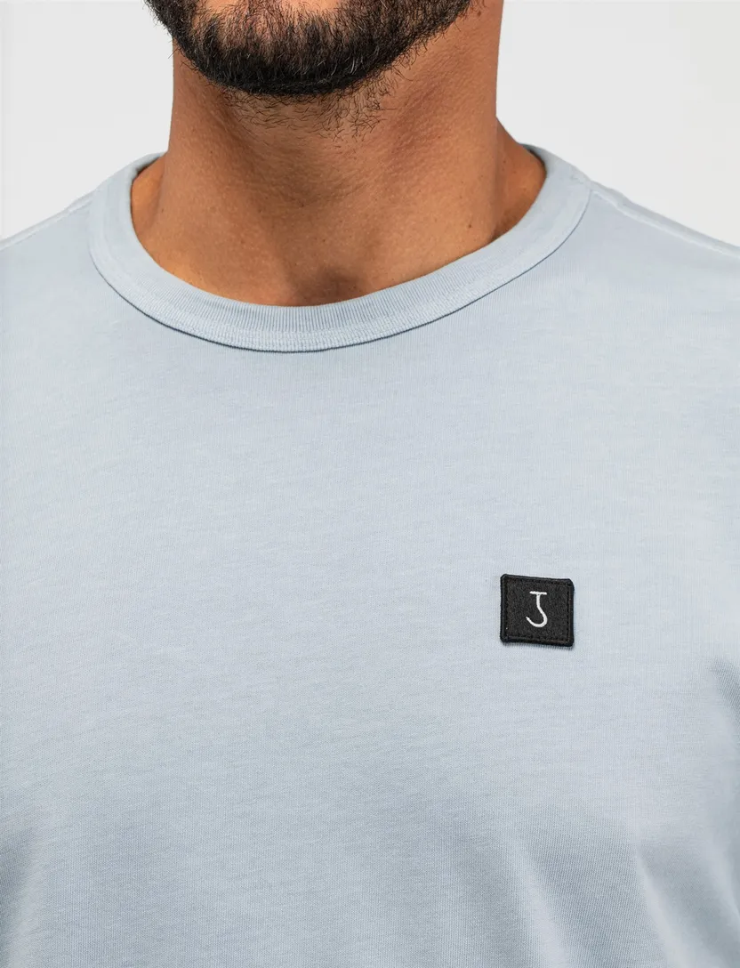 shirt lichtblauw Butcher of blue effen katoen