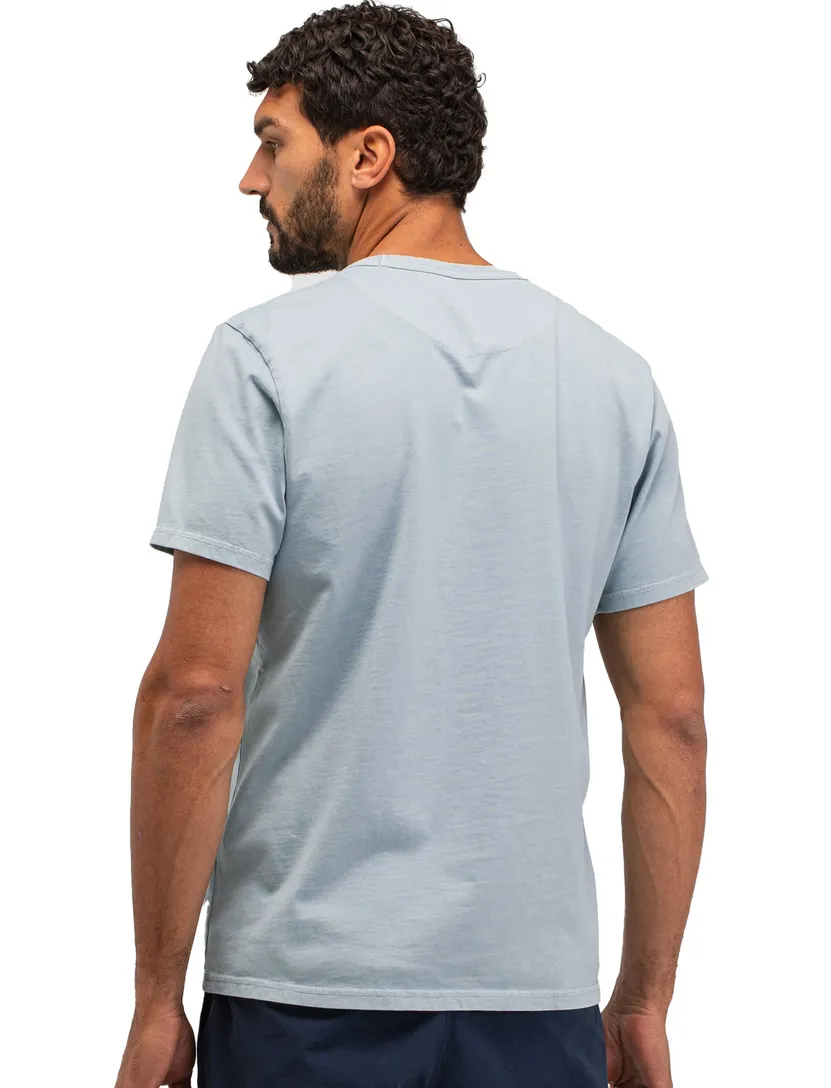 shirt lichtblauw Butcher of blue effen katoen