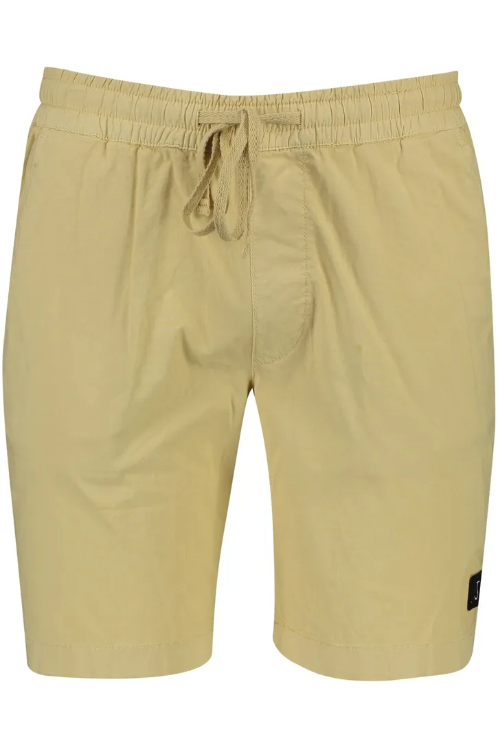 Butcher of Blue bermuda normale fit geel effen