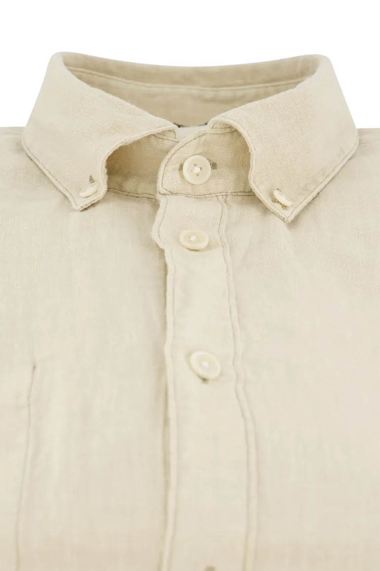 Butcher of Blue overhemd beige effen
