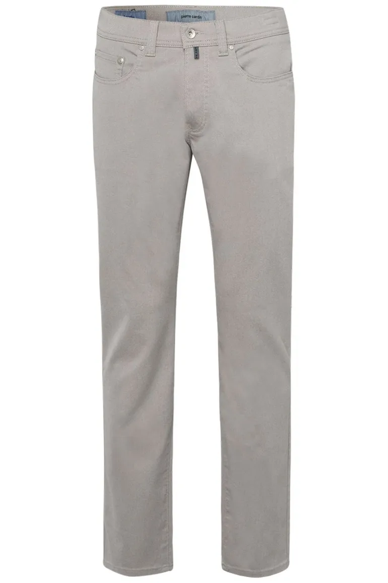 Pierre Cardin 5-pocket broek grijs Lyon Tapered