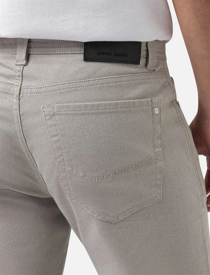 Pierre Cardin 5-pocket broek grijs Lyon Tapered