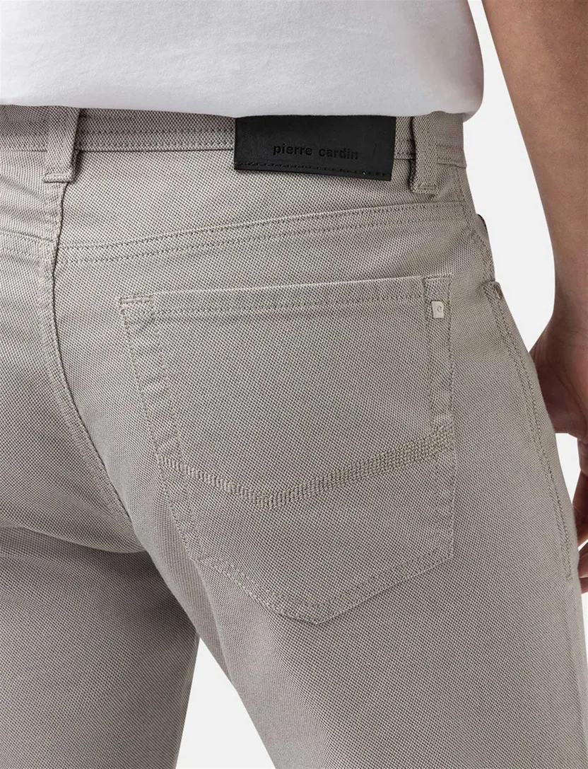 Pierre Cardin Lyon Tapered fit 5-pocket broek grijs