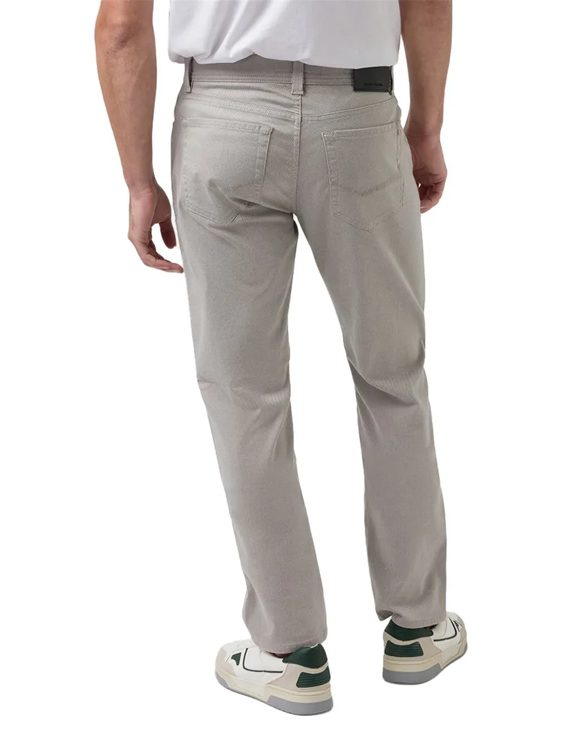 Pierre Cardin Lyon Tapered fit 5-pocket broek grijs