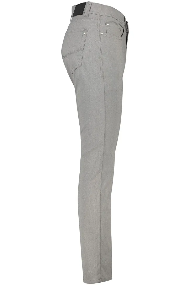 Pierre Cardin Lyon Tapered Fit taupe 5-pocket broek
