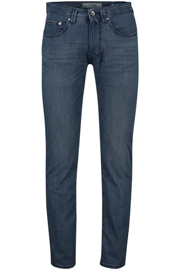 Pierre Cardin Pierre Cardin jeans blauw effen katoen Tapered Fit