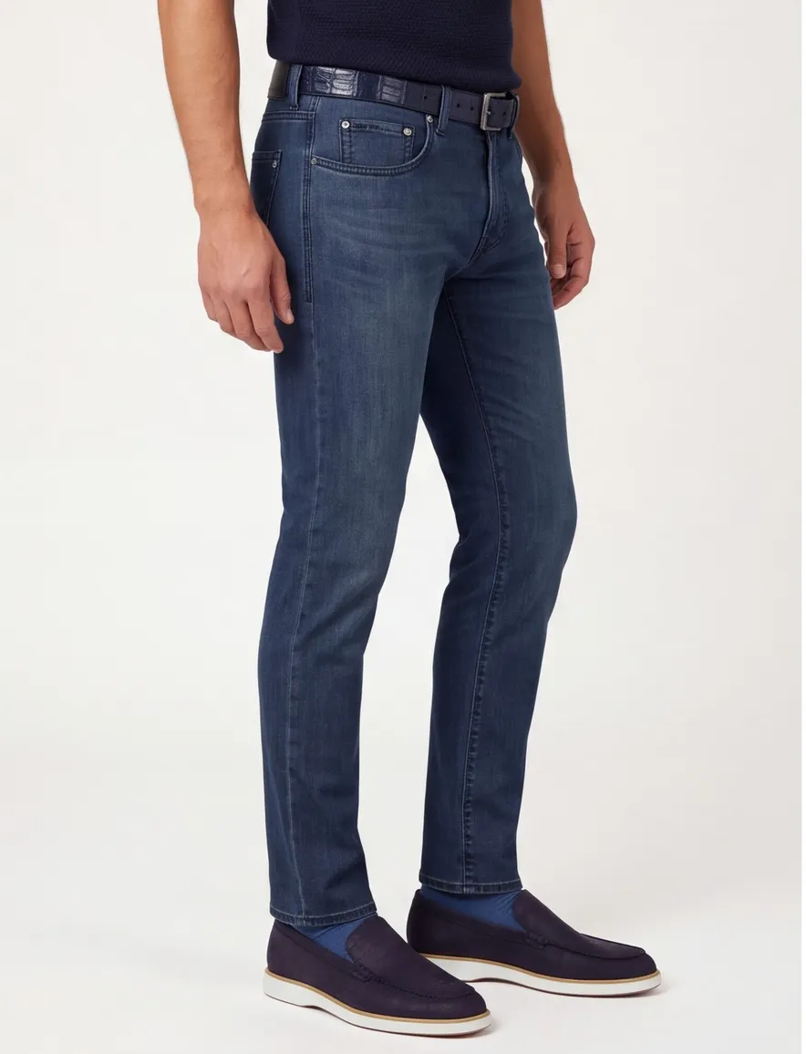 Pierre Cardin Pantalon 5-p blauw