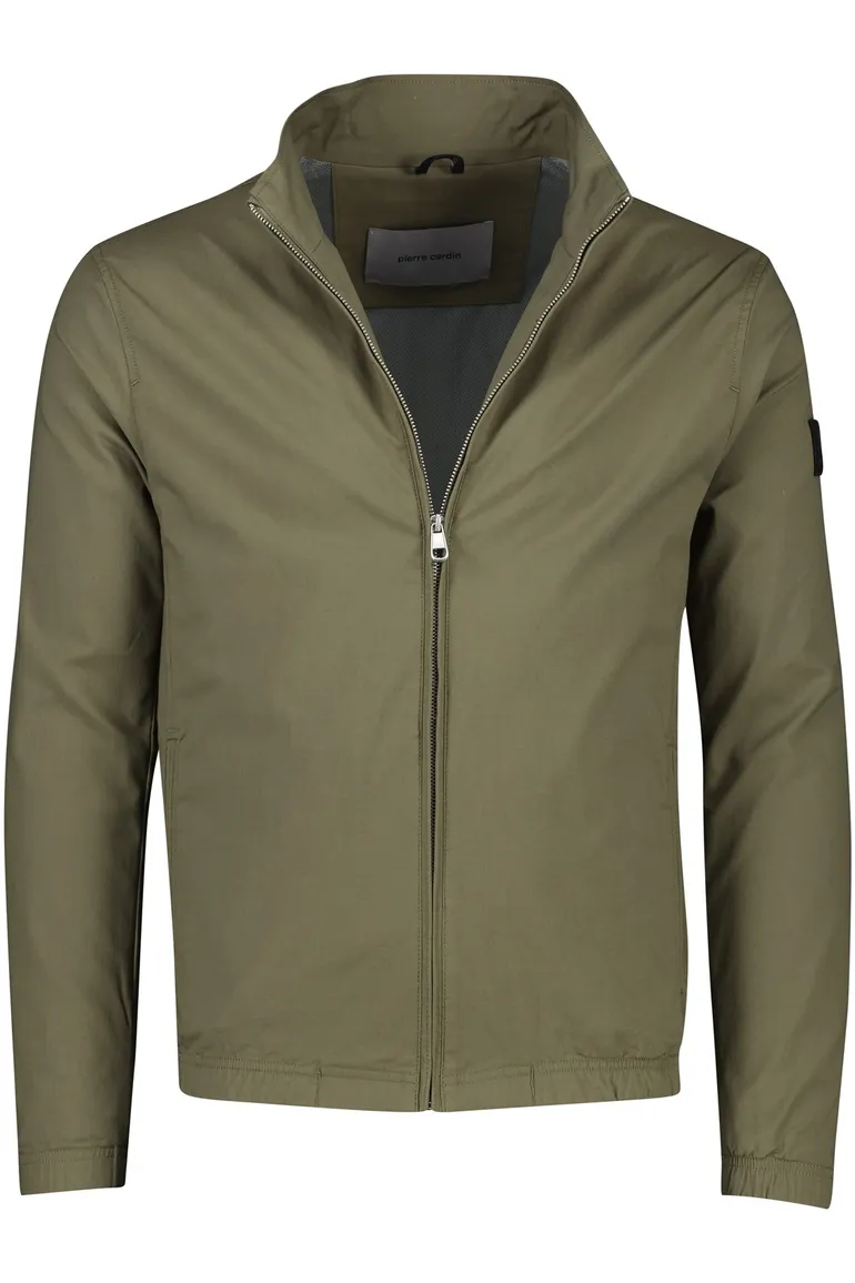 Pierre Cardin Tussenjas khaki effen