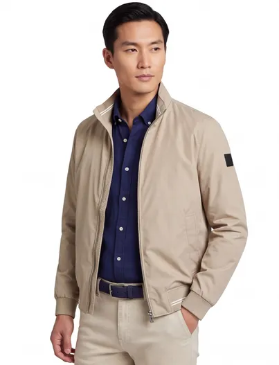 Pierre Cardin Pierre Cardin tussenjas kort effen beige