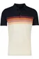 Pierre Cardin poloshirt donkerblauw oranje geprint