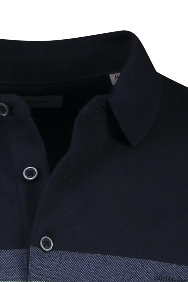 Pierre Cardin poloshirt groen gestreept