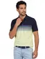 Pierre Cardin poloshirt groen gestreept