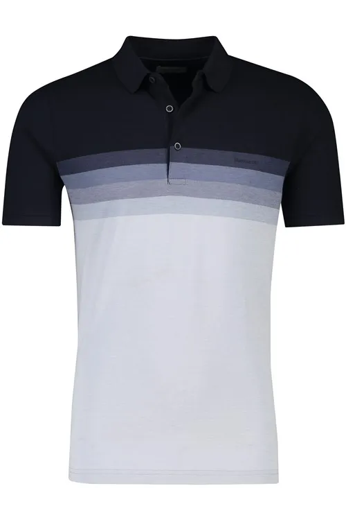 Pierre Cardin poloshirt navy gestreept