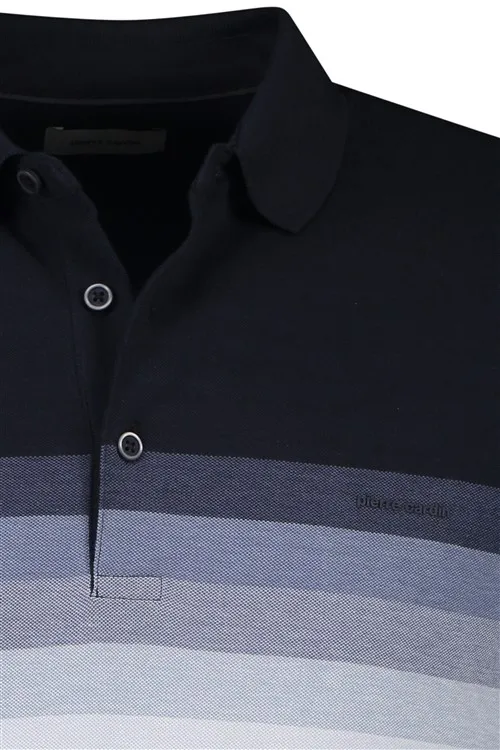 Pierre Cardin poloshirt navy gestreept