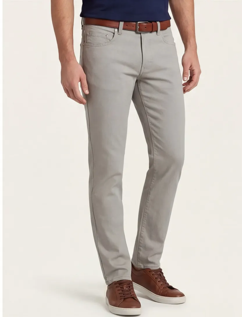 Pierre Cardin Lyon Tapered 5-pocket grijs