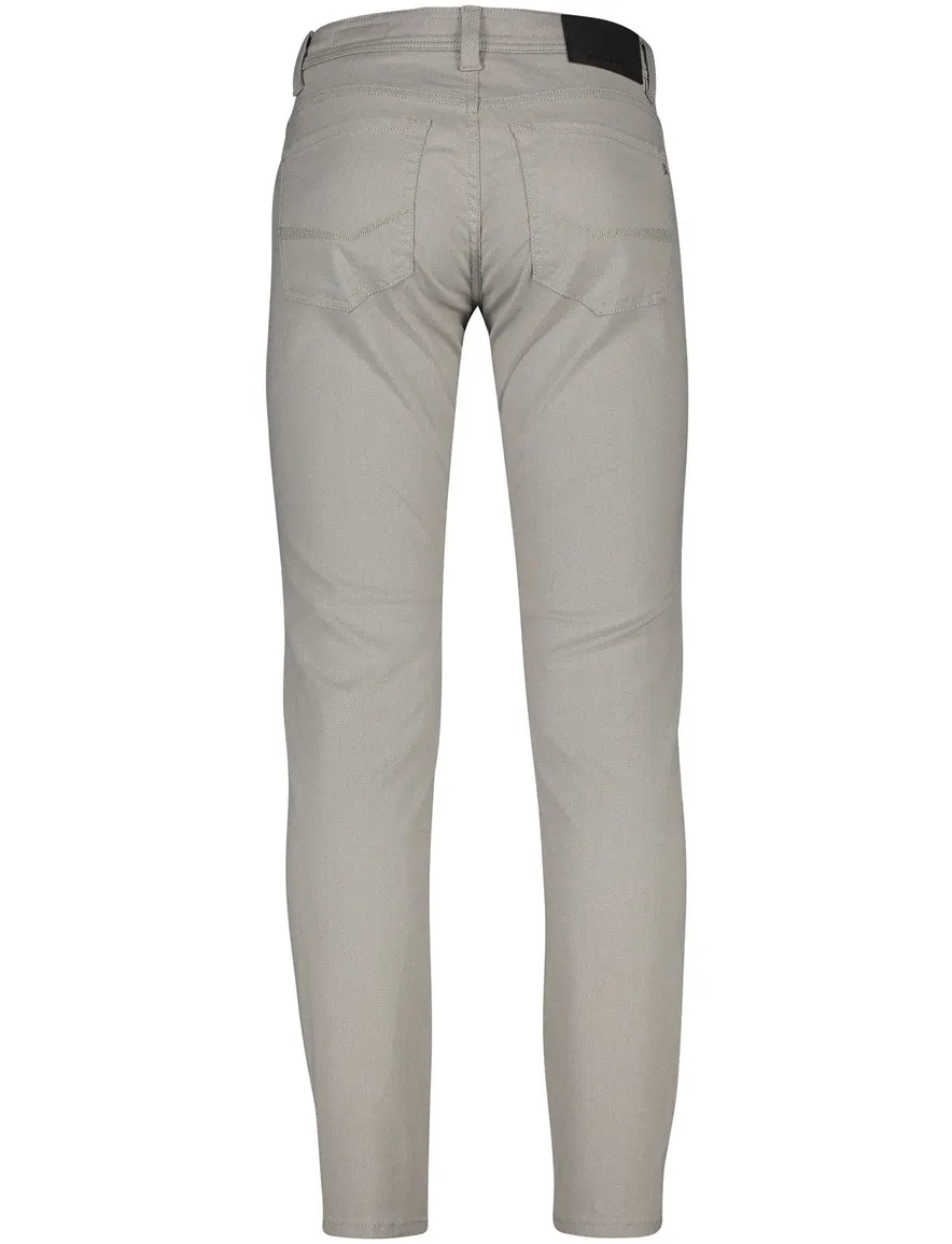Pierre Cardin 5-pocket broek Lyon Tapered Fit grijs