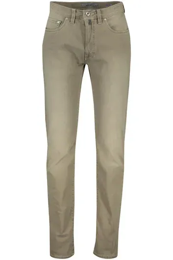 Pierre Cardin Lyon Tapered khaki denim broek Future Flex