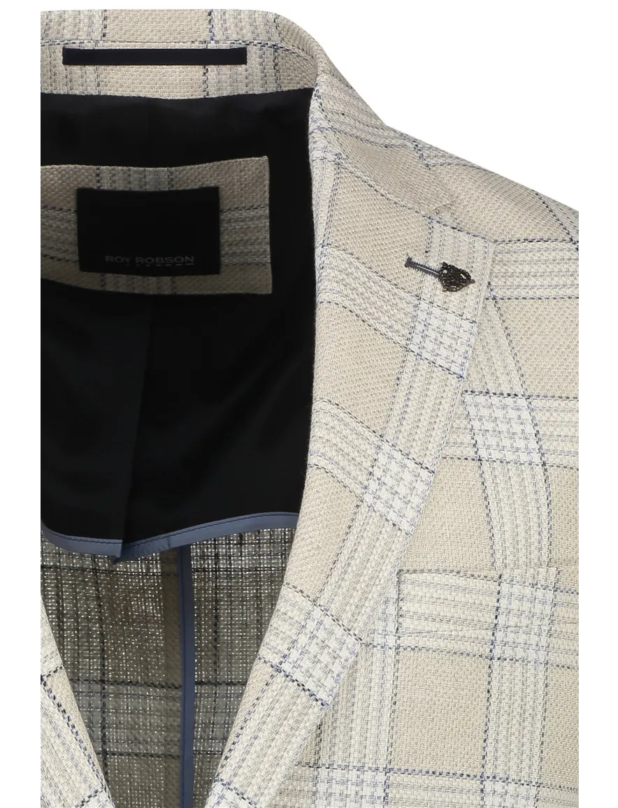 Roy Robson colbert beige geruit