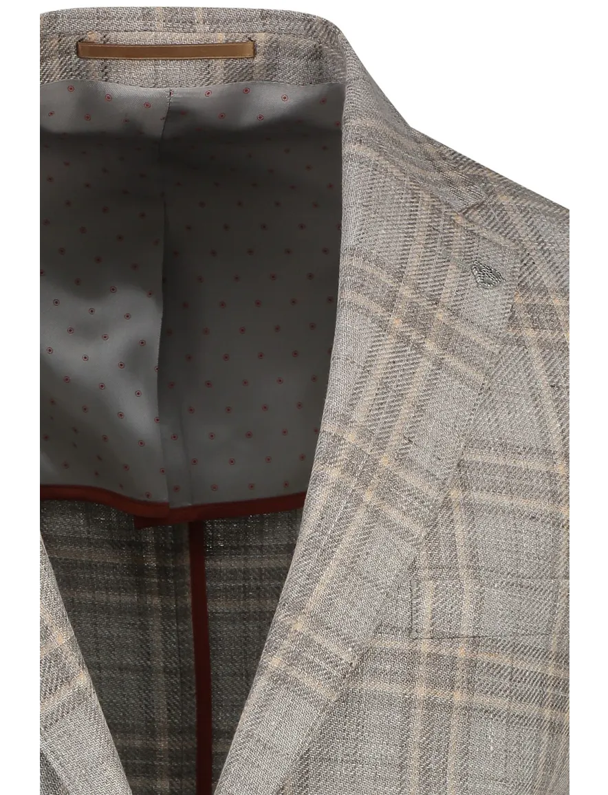 Roy Robson colbert beige geruit