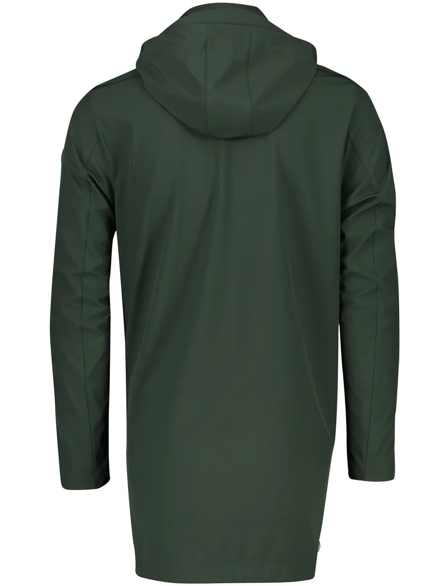 Colmar tussenjas groen effen rits + knoop slim fit