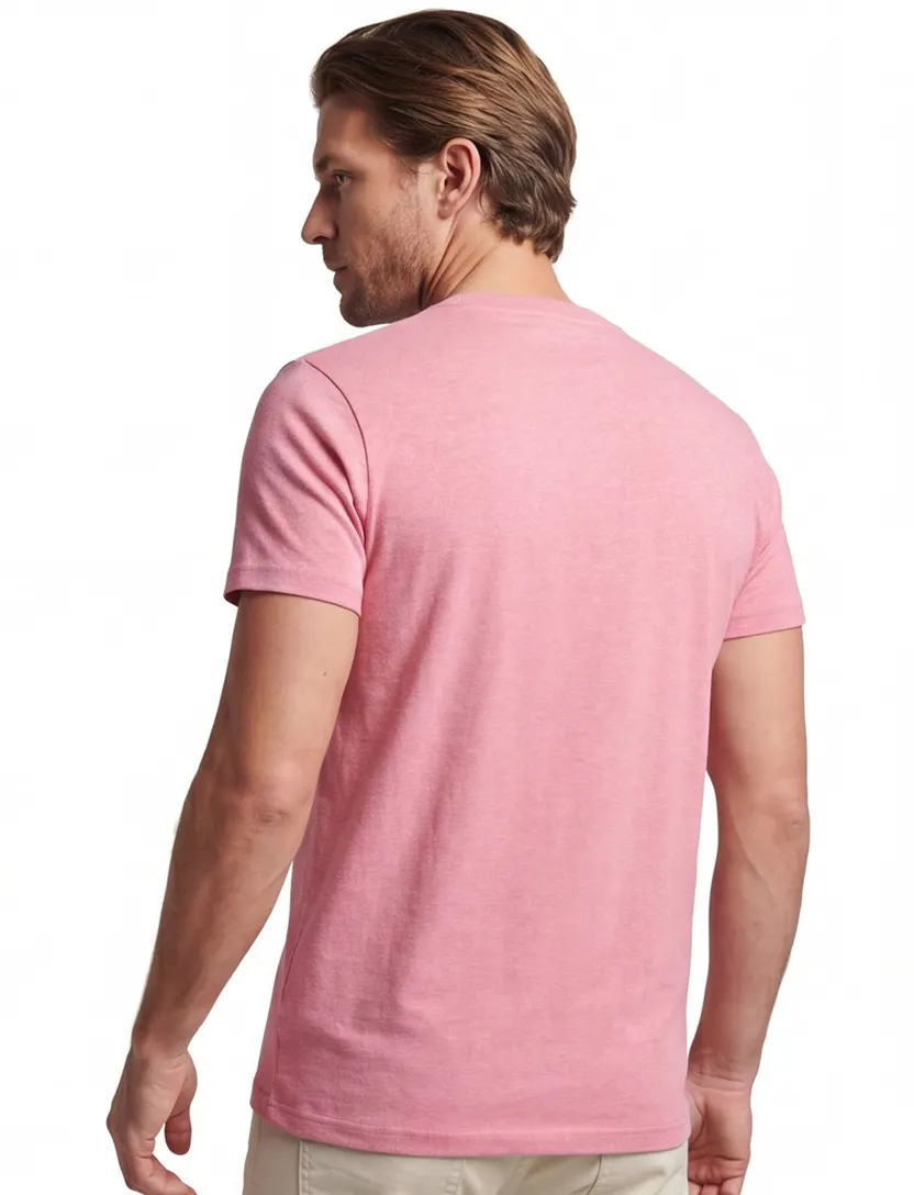 Superdry t-shirt roze met ronde hals