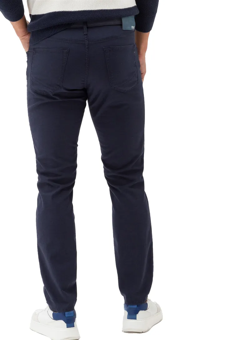 Brax 5-pocket jeans donkerblauw effen katoen Chuck