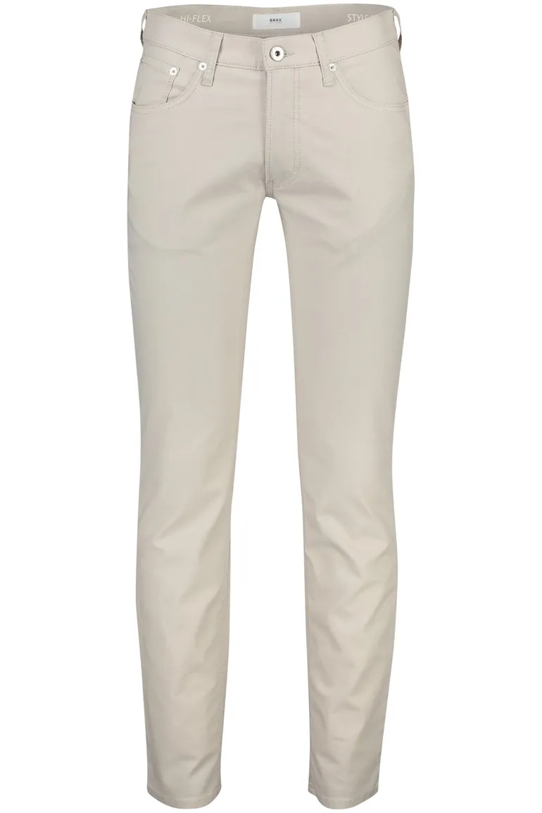 jeans Brax beige effen katoen Chuck