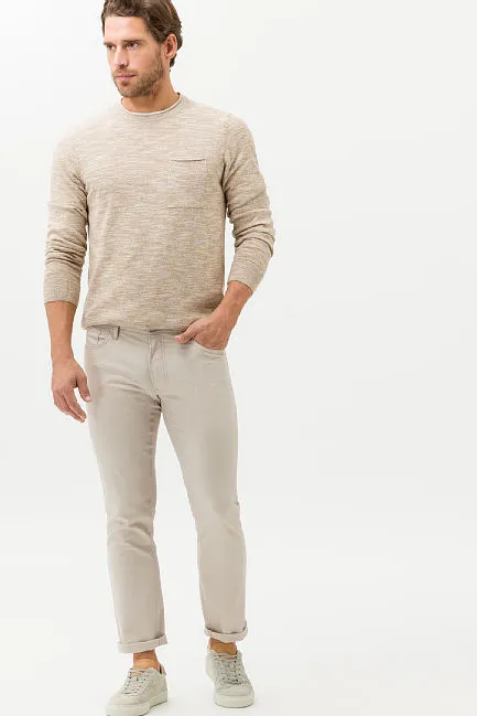 jeans Brax beige effen katoen Chuck