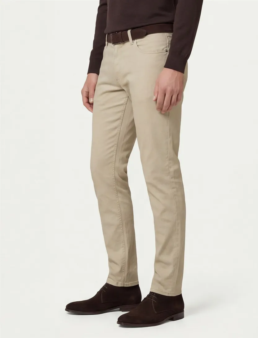 Beige Brax jeans effen katoen
