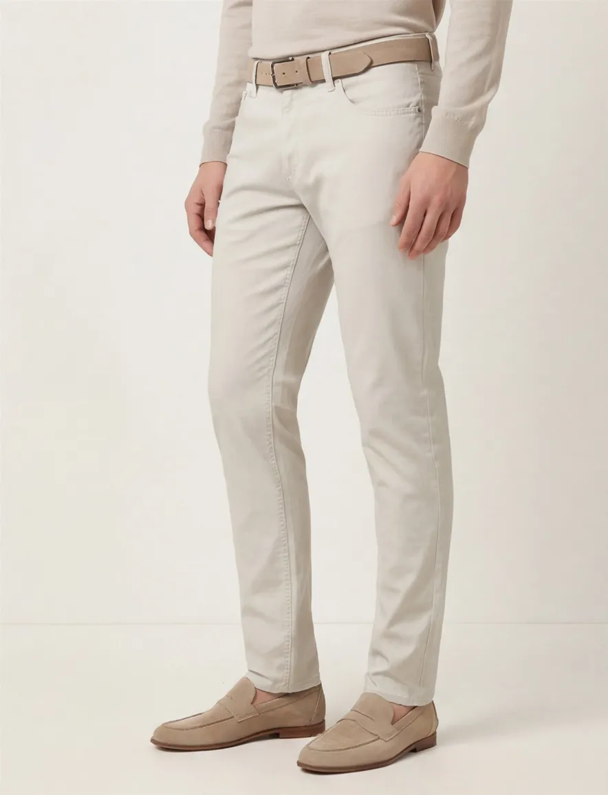 Witte Brax jeans effen denim