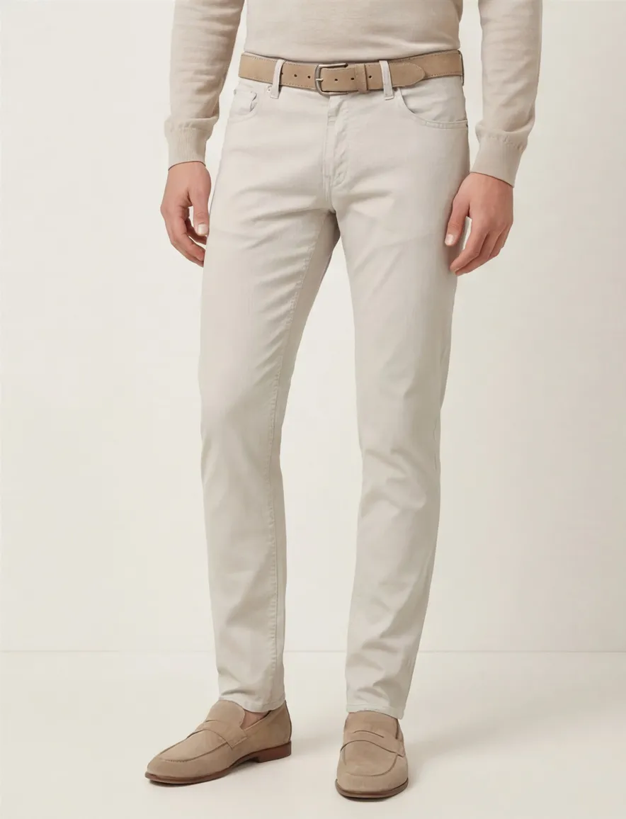 Witte Brax jeans effen denim