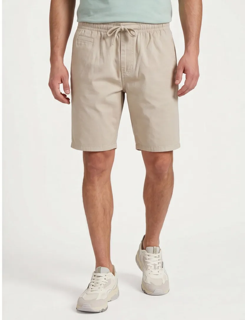 bermuda superdry beige linnen