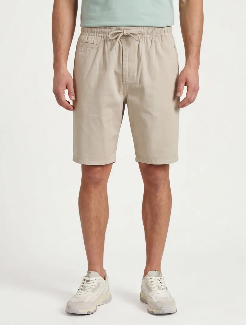 bermuda superdry beige linnen