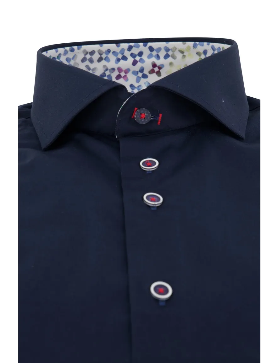 Donkerblauw overhemd R2
