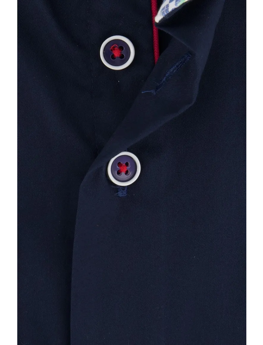 Donkerblauw overhemd R2