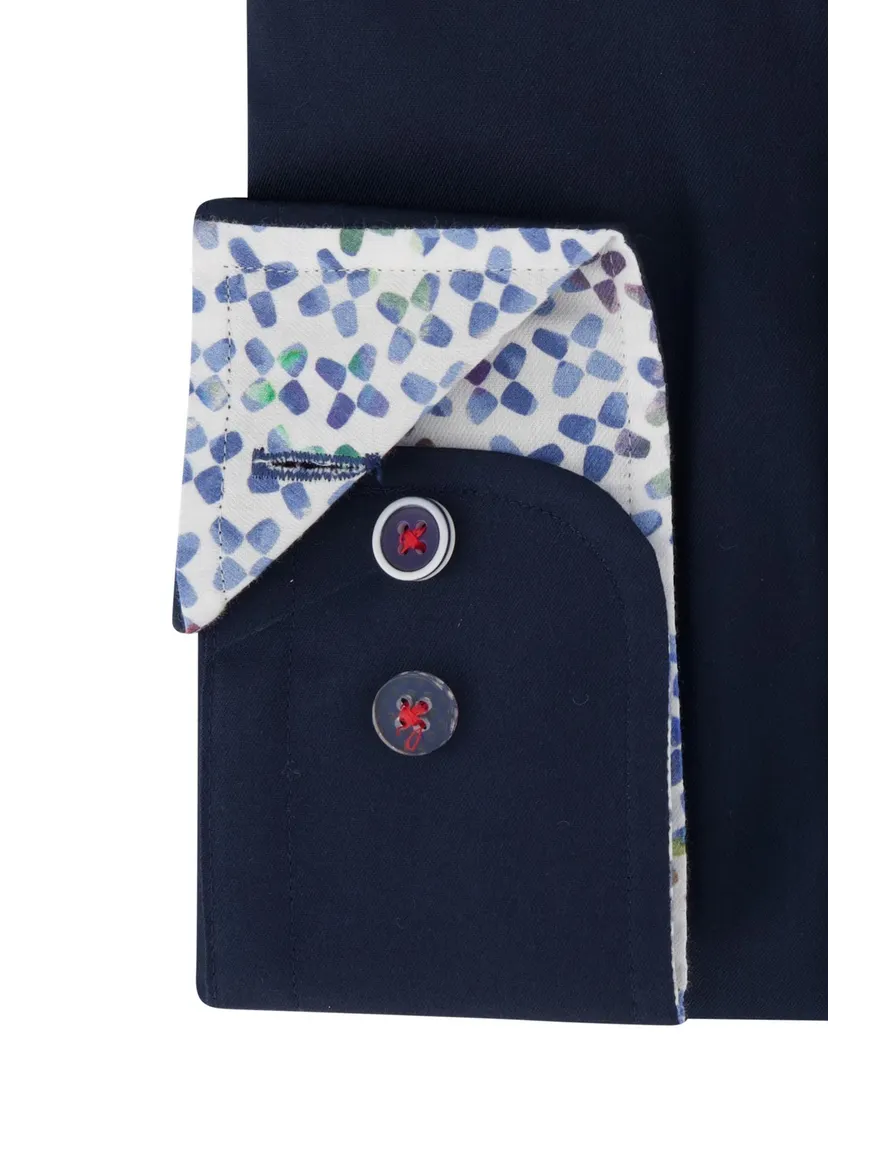 Donkerblauw overhemd R2