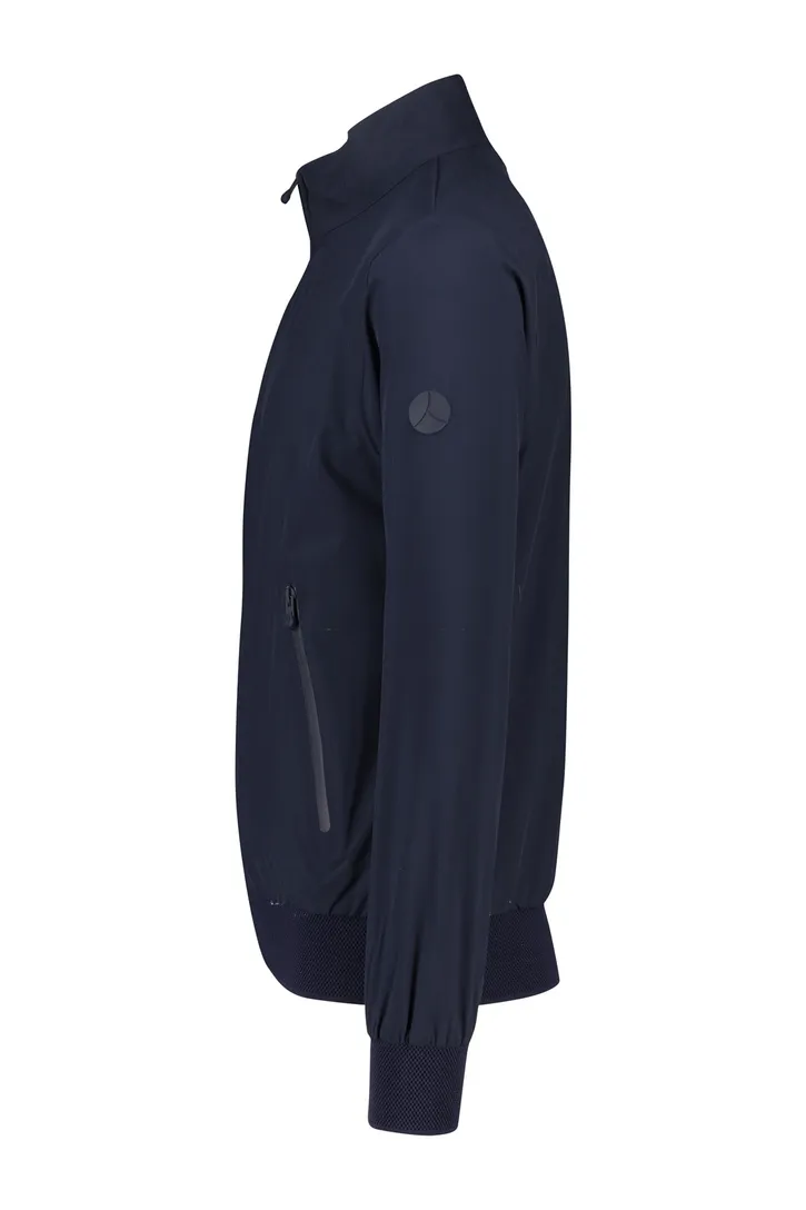 People of Shibuya zomerjas marineblauw normale fit effen rits