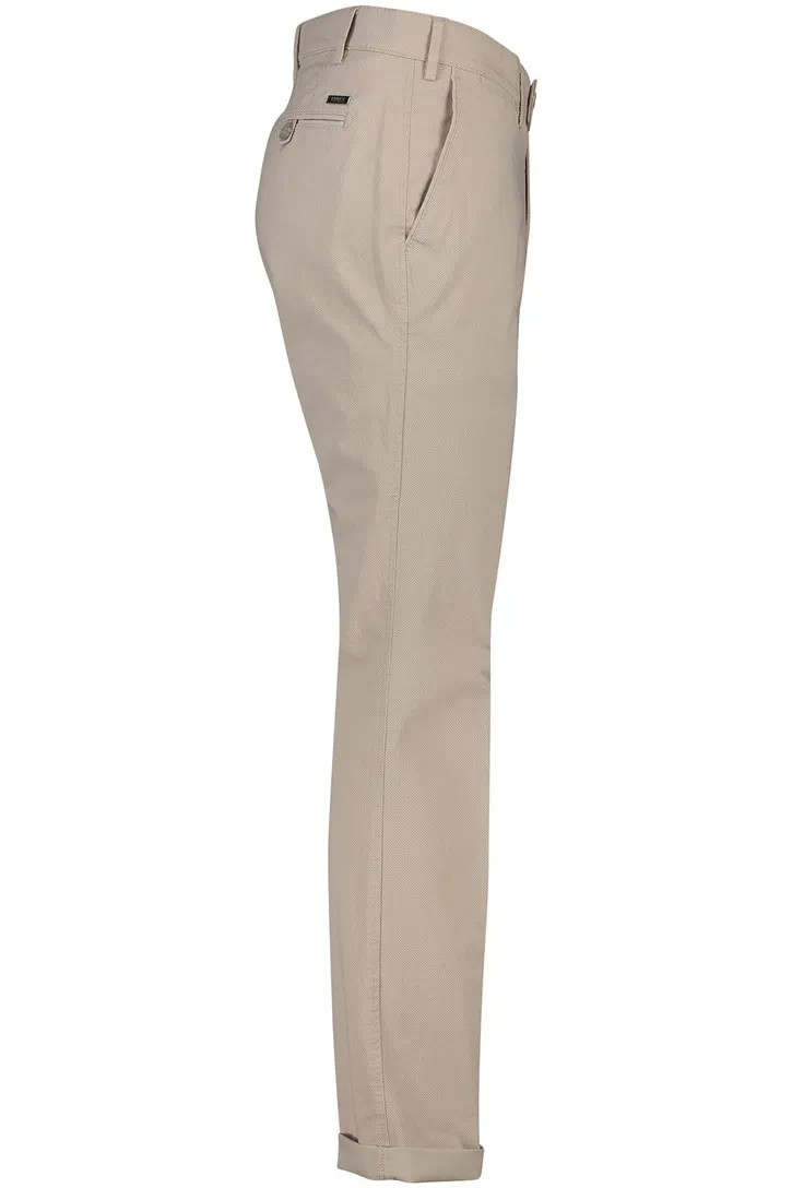 Eurex katoenen chino beige effen Joe