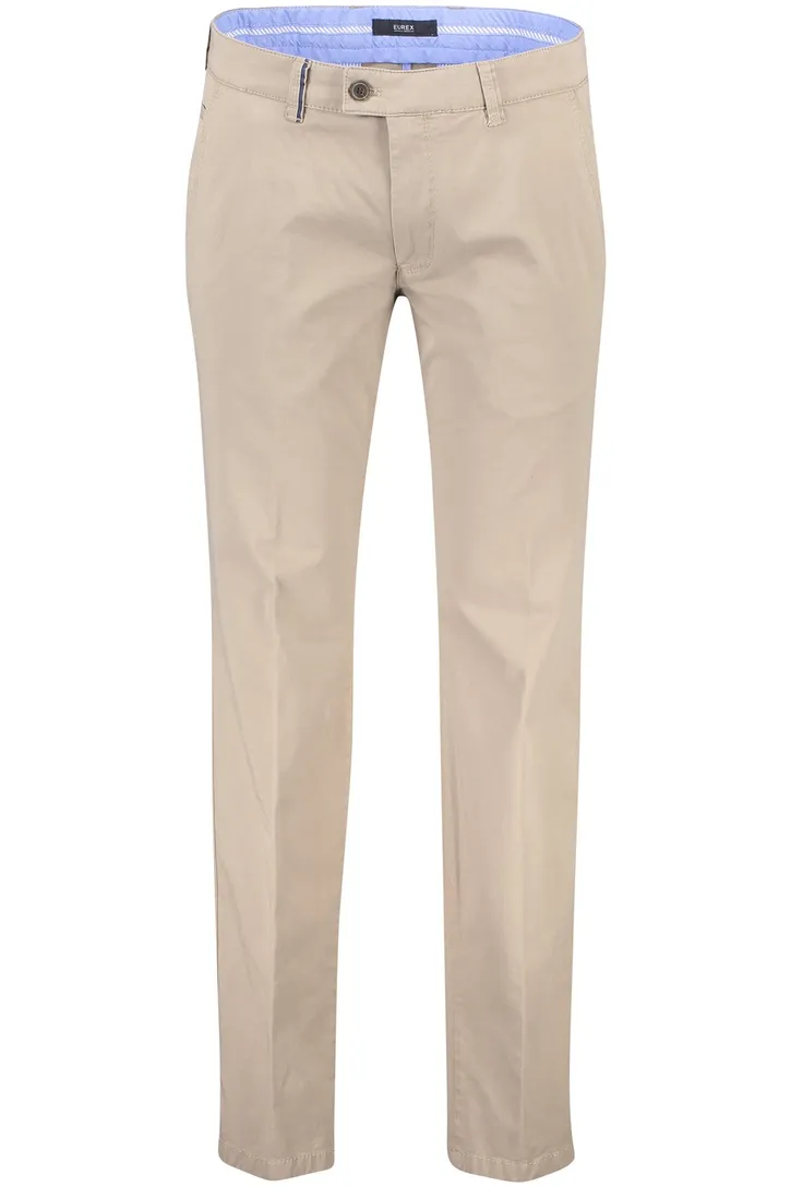Eurex Jim katoenen broek camel uni katoen