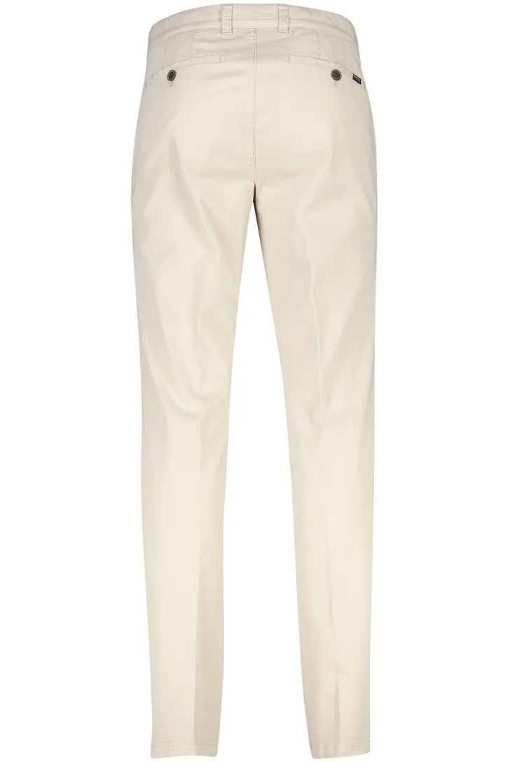 Eurex katoenen broek beige effen katoen