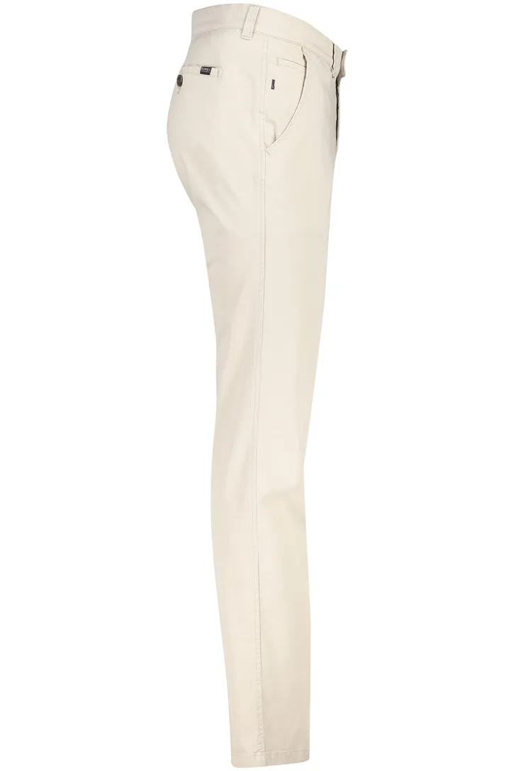Eurex katoenen broek beige effen katoen